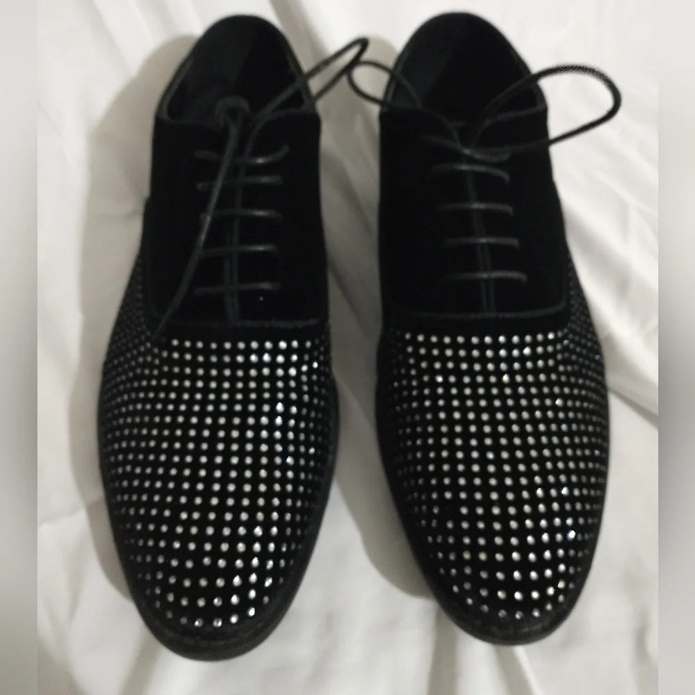 Men's INC Dominik Black Dress Shoes Size 11.5 - Picture 5 of 10